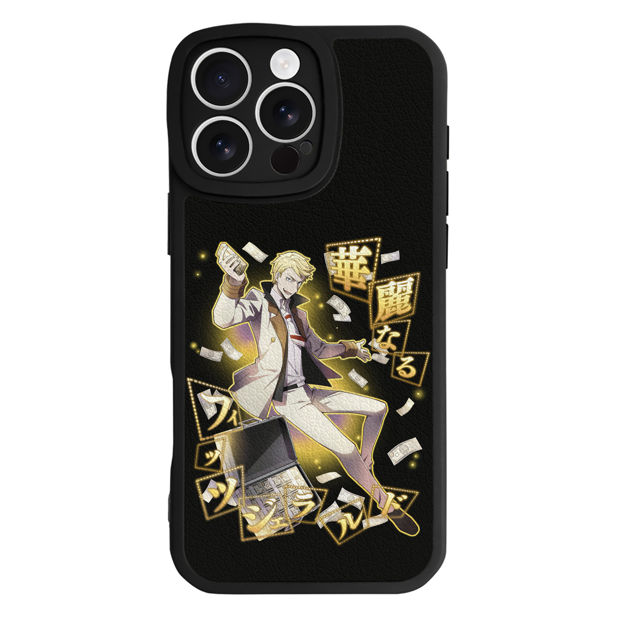 （画像用） 文豪ストレイドッグス Bungo Stray Dogs 【iPhone 16シリーズ対応】シリコンスマホケース（レザー調） 材質：シリコン